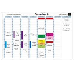 Planning cancellabile a secco e magnetico - Bianco