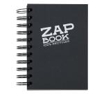 Zap Book carnet spiralé 160F A6 80g - Noir