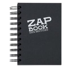 Zap Book carnet spiralé 160F A6 80g - Noir