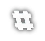 Hashtag 12cm - White