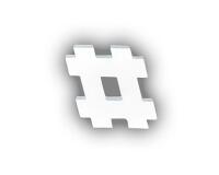 Hashtag 12cm - Blanc
