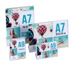 Lot de 10 porte-étiquettes A7 vertical - Cristal