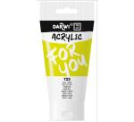 Darwi For You tube de peinture acrylique 75 ml - Jaune fluo