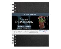 Nova Series carnet spiralé 50F 15,2x20,3cm 150g - Noir