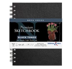 Nova Series carnet spiralé 50F 15,2x20,3cm 150g - Noir