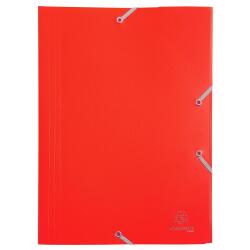 Sammelmappe mit Gummizug und 3 Klappen, aus PP 400µ, Eco, blickdicht, für Format DIN A4