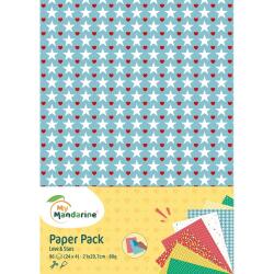 Paper Pack, Love & Stars - Multicolore