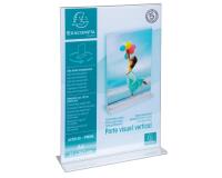 Soporte folletos - Vertical - A4 - 210x60x302 mm - Cristal