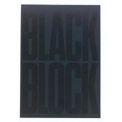 Black Block 29,7x21cm - gelijnd - 70 bladen - Zwart