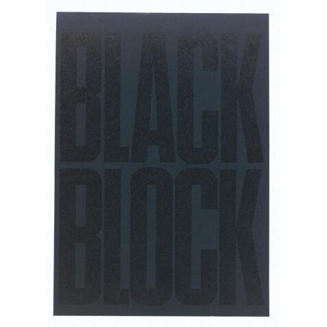 Black Block 70 Blatt mit gelbem Papier, liniert, DIN A4 21x29,7cm - Schwarz