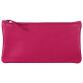 CUIR TEINTÉ Trousse plate 22x11 cm Framboise