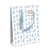 Empreintes, sac large 26,5x14x33 cm - Bleu