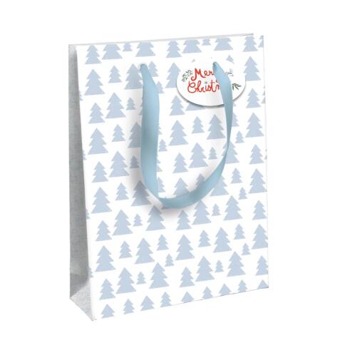 Empreintes, sac large 26,5x14x33 cm - Bleu
