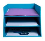 Letter tray w.3 levels Teksto purple