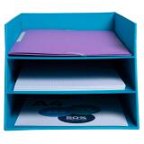 Letter tray w.3 levels Teksto purple