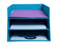 Briefablage mit 3 Ebenen aus Karton, 350x290x190mm, Serie Teksto