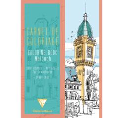 COLORIAGE, Carnet de 48 pages 120g/m² au format 21x29,7cm - Villes