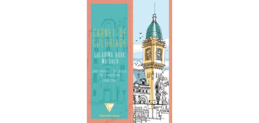 COLORIAGE, Carnet de 48 pages 120g/m² au format 21x29,7cm - Villes