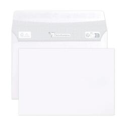 Boite de 500 Enveloppes Blanches C6-114x162mm - Auto-Adhésives - 80g/m2 - Blanc