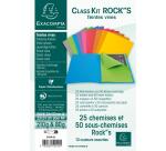 Kit de classement class'kit 25 chemise ROCK''S 210 + 50 sous-chemises ROCK''S 80 - Couleurs assorties