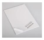 Carton Mousse adhésif 5 feuilles 50x65cm 5mm - Blanc