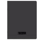 Cahier piqué 8000 POLYPRO 17x22 cm 192 pages grands carreaux 90 g - Noir