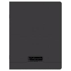 Cahier piqué 8000 POLYPRO 17x22 cm 192 pages grands carreaux 90 g - Noir