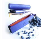 Rhodiarama trousse plumier simili cuir italien 23x5x5 cm - Violet