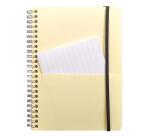 Pocket Book cahier reliure intégrale à élastique A5+ 120 pages détachables ligné Couleur aléatoire - Assortis