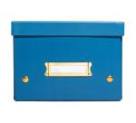 Cajas de almacenamiento NeoDeco - 21,5x28x15cm, A5+ - Azul de Francia