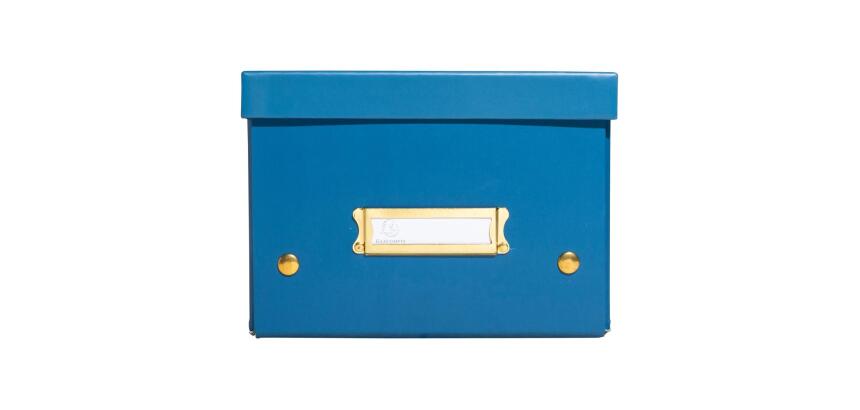 Cajas de almacenamiento NeoDeco - 21,5x28x15cm, A5+ - Azul de Francia