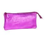 CUIRISÉ Grande Pochette 2 compartiments 22x11 cm - Framboise
