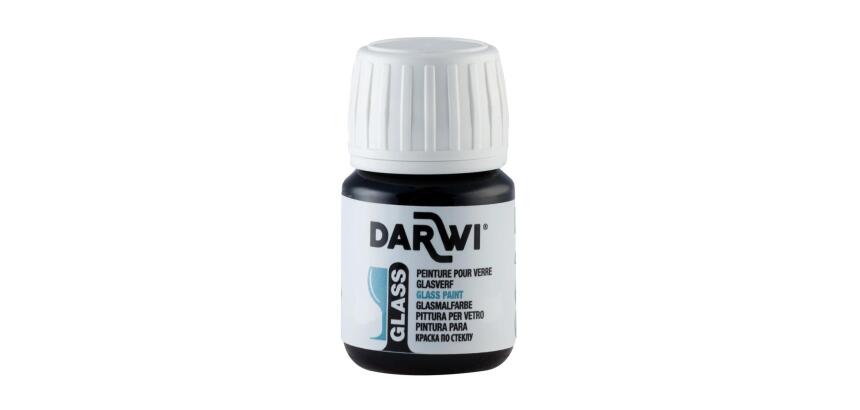 DARWI Flacon de 30 ml de Peinture sur Verre - Jaune