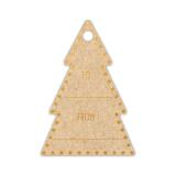 Etiquettes Cadeaux kraft, sapins - Kraft