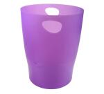 Papelera ECOBIN, 15 Litros + asas, 26,3 x26,3x33,5 cm - CHROMALINE (translucido)