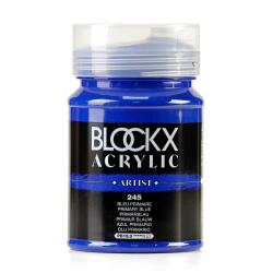 Peinture acrylique fine pot 500ml - Bleu primaire