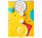 20 Assiettes en carton rondes, 23 cm