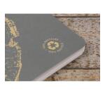 Cahier piqué FOREVER PREMIUM 100% recyclé A4 96 pages ligné papier recyclé blanc 90 g - Gris plomb