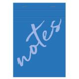 Bloc de bureau Notes agrafé en-tête A5 100 feuilles petits carreaux 60 g - Bleu clair