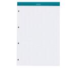 Rhodia gehefteter Block, COULEURS N°20 A4+/21x31,8 cm, 4-fach gelocht, 80 Blatt kariert 80g, mikroperforiert - Pfaugrün