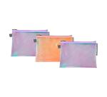 Pochette à fermeture éclaire en plastique souple Candy Tidy - A6 - Couleurs assorties