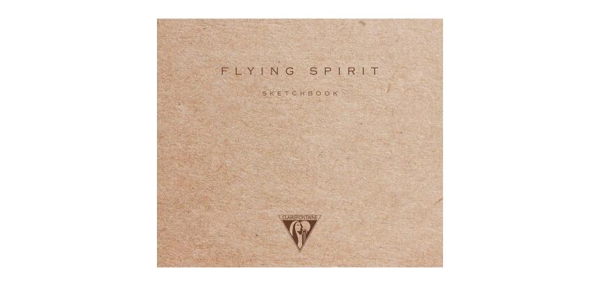 Flying Spirit carnet cousu 50F 15,5x15,5cm 90g - Kraft brun