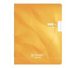 Cahier piqué 8000 CARTE 17x22 cm 140 pages grands carreaux 90 g - Assortis