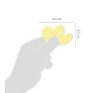 Phospho' Stick, Sach 2 pl 14,8x21cm, Coeurs - Jaune fluo
