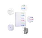 Trieur polypropylène 3 rabats 6 compartiments Chromaline - A4 - Incolore