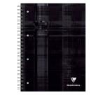 Bind'O Block cahier reliure intégrale A4+ 160 pages détachables perforées 4 trous grands carreaux + cadre en-tête 4 couleurs de bandes - Assortis