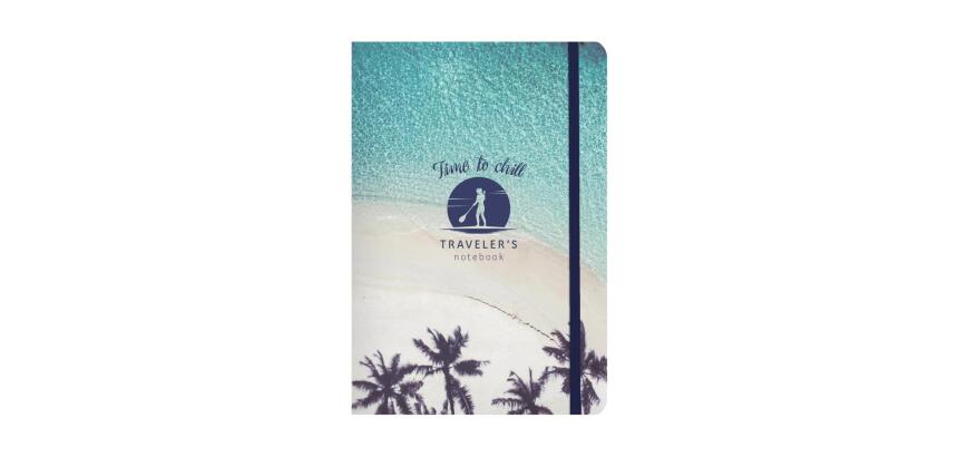 TRAVELER'S NOTEBOOK, Carnet de 112 pages au format 12x17,5cm - Time to chill