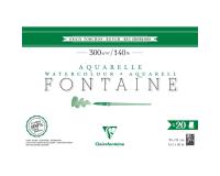 Fontaine bloc collé 4 côtés 20F 36x51cm 300g grain torchon