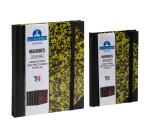 Carnet Marbre 170x110, 192 pages lignées - Kaki