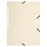 Chemise à élastiques Maxi capacity carte lustrée 425gm2 - A4 - Ivoire